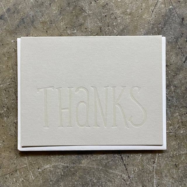 Thank You - Hand-Lettered for wholesale by Somersault Letterpress