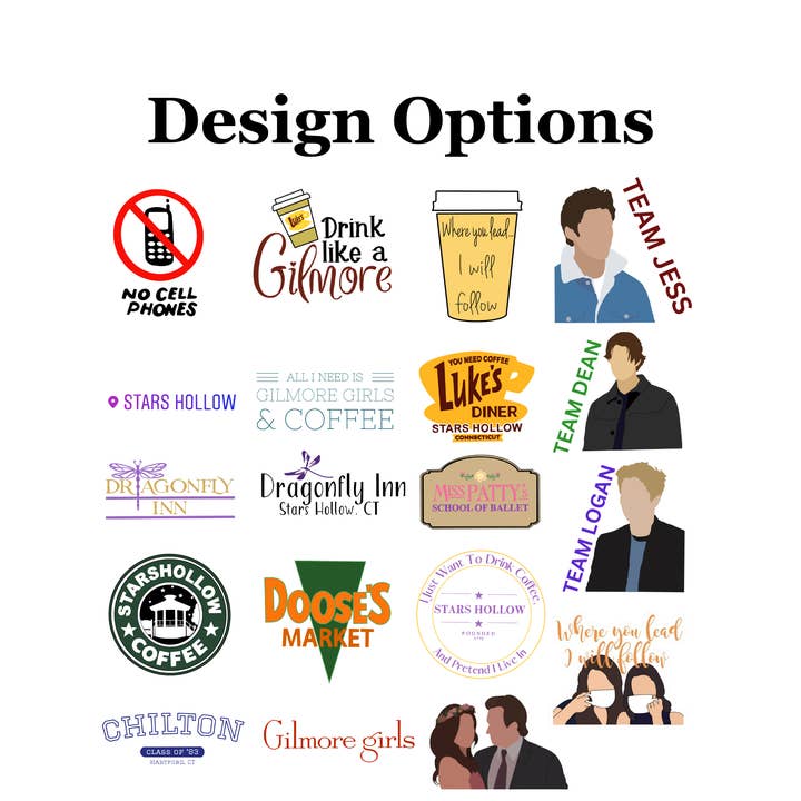 JG Sticker Shop - Wholesale Coffee Mug - Gilmore Girls-Themed Mug (Double-Sided) 15oz1