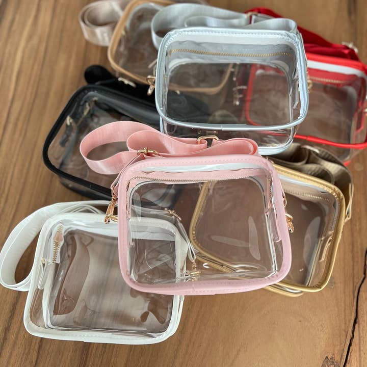 Palmy Pineapple - Wholesale Crossbody Bag - Women's - Clear Game Day Stadium Approved Shoulder Bag With Strap13