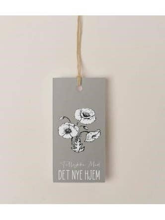 Tillykke med dit nye hjem - Hangtag for wholesale by Mouse and Pen Illustration ApS