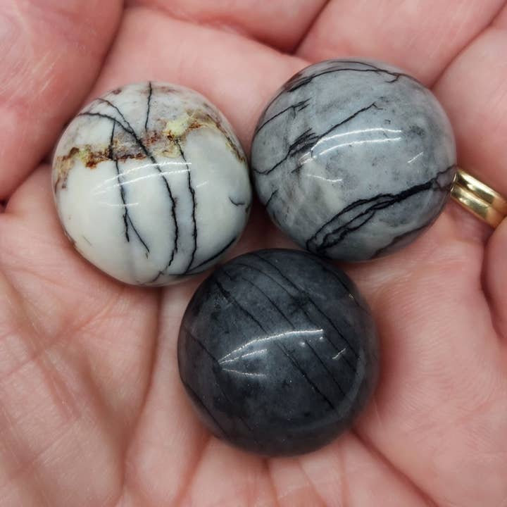 Network/Spider Web Gemstone Spheres-22mm-(Approx 1lb. Bag) for wholesale by Meraki Gemstones