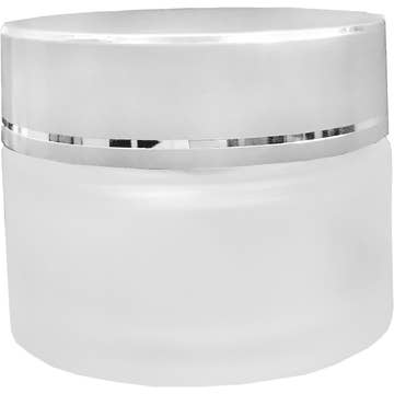 Best Bottles - Wholesale Jar - Frosted Glass Cream Jar - 30ml (Multiple Cap Colors)