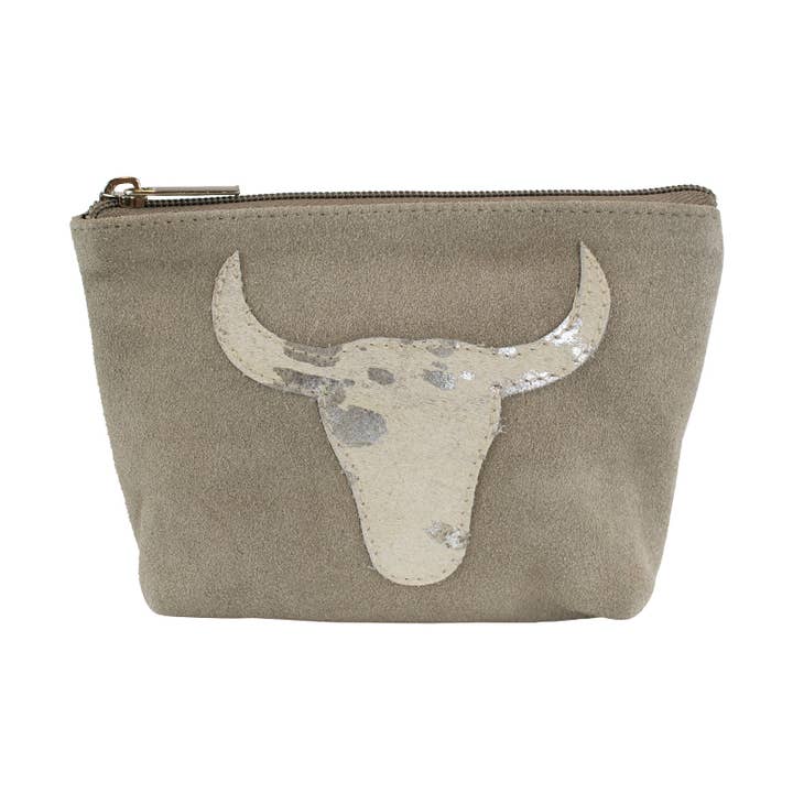 Mars & More - Brand of B Living - Wholesale Makeup/Cosmetic Bag - Make Up Bag Bull Beige 15cm0