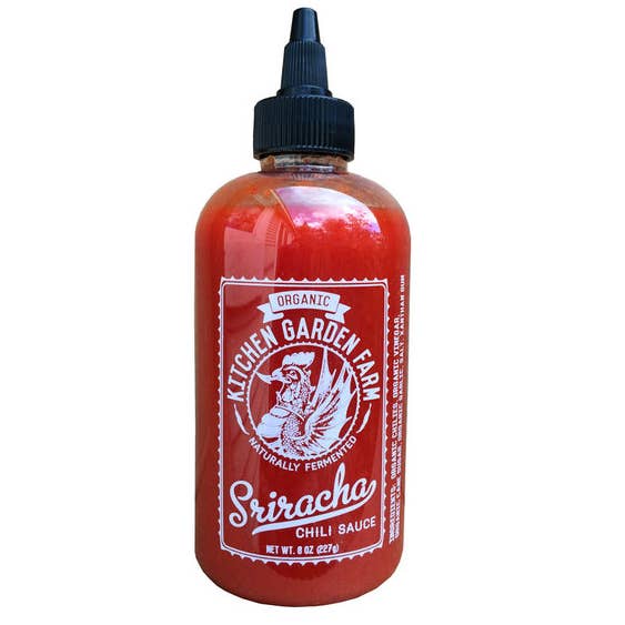 Organic Sriracha Chili Sauce Sample for wholesale by Kitchen Garden Farm