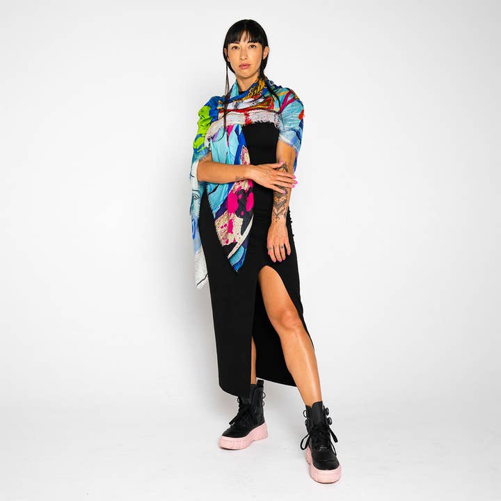 Isabelle Gougenheim Designs - Wholesale Scarf - Women's - Silk Scarf Intrepide2