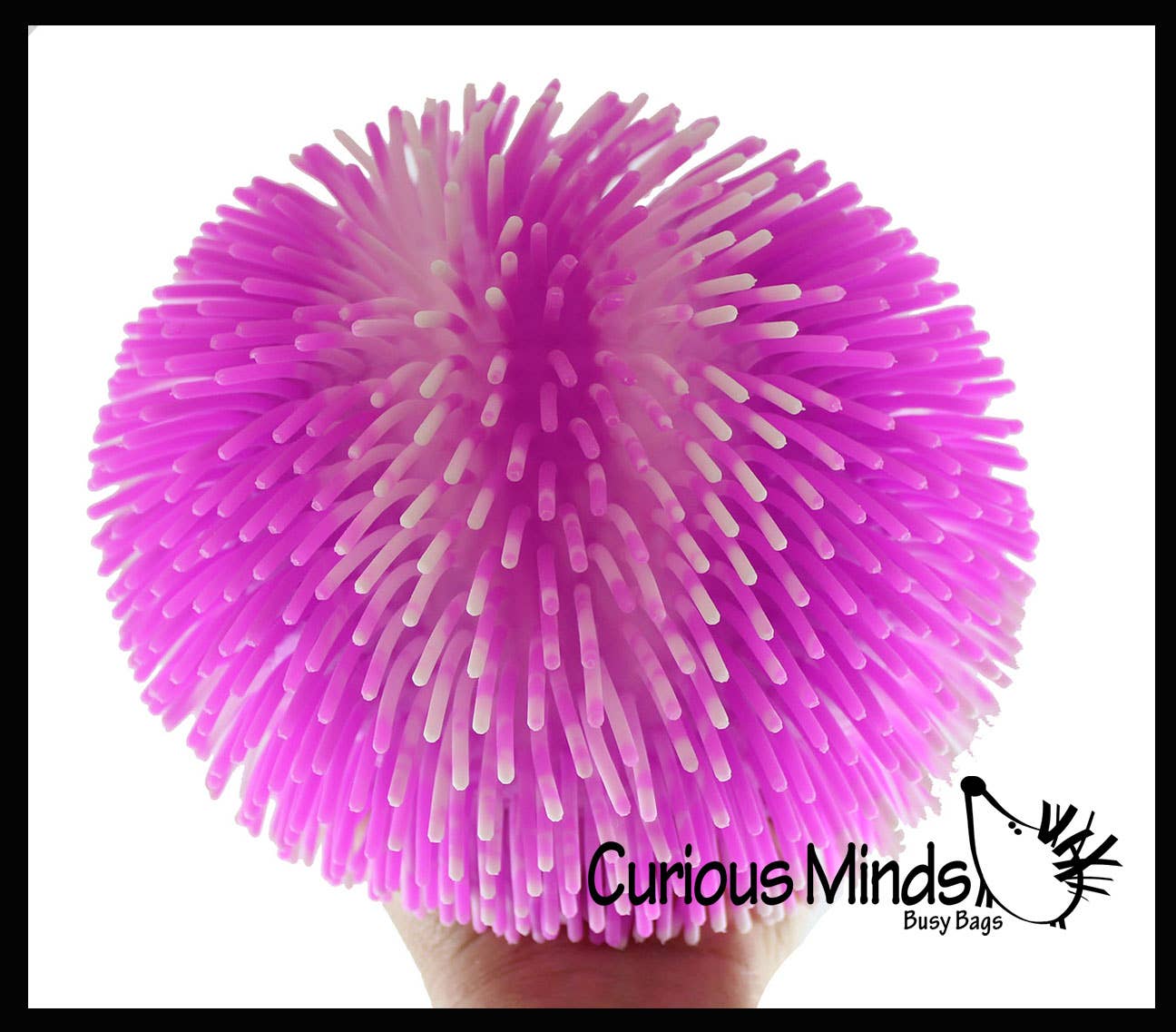 Curious Minds Toys - Vente Fidget/jouet anti-stress – enfant - Boule à capuche Jumbo à 11 rayures multicolores Tie Dye Swirl de 8 po -9