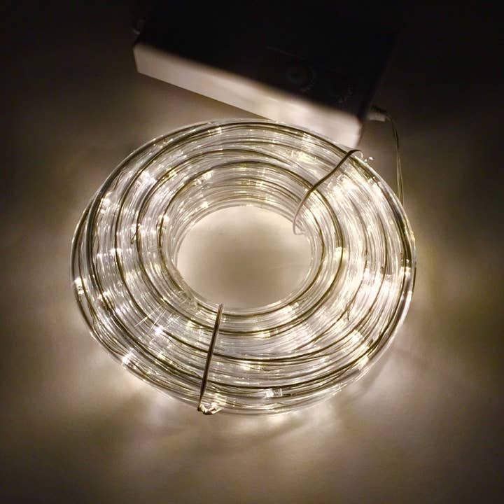 Flipo Group, Ltd. - Wholesale String Lights - 16.5-ft. 100 LED White Battery Operated Rope Light3
