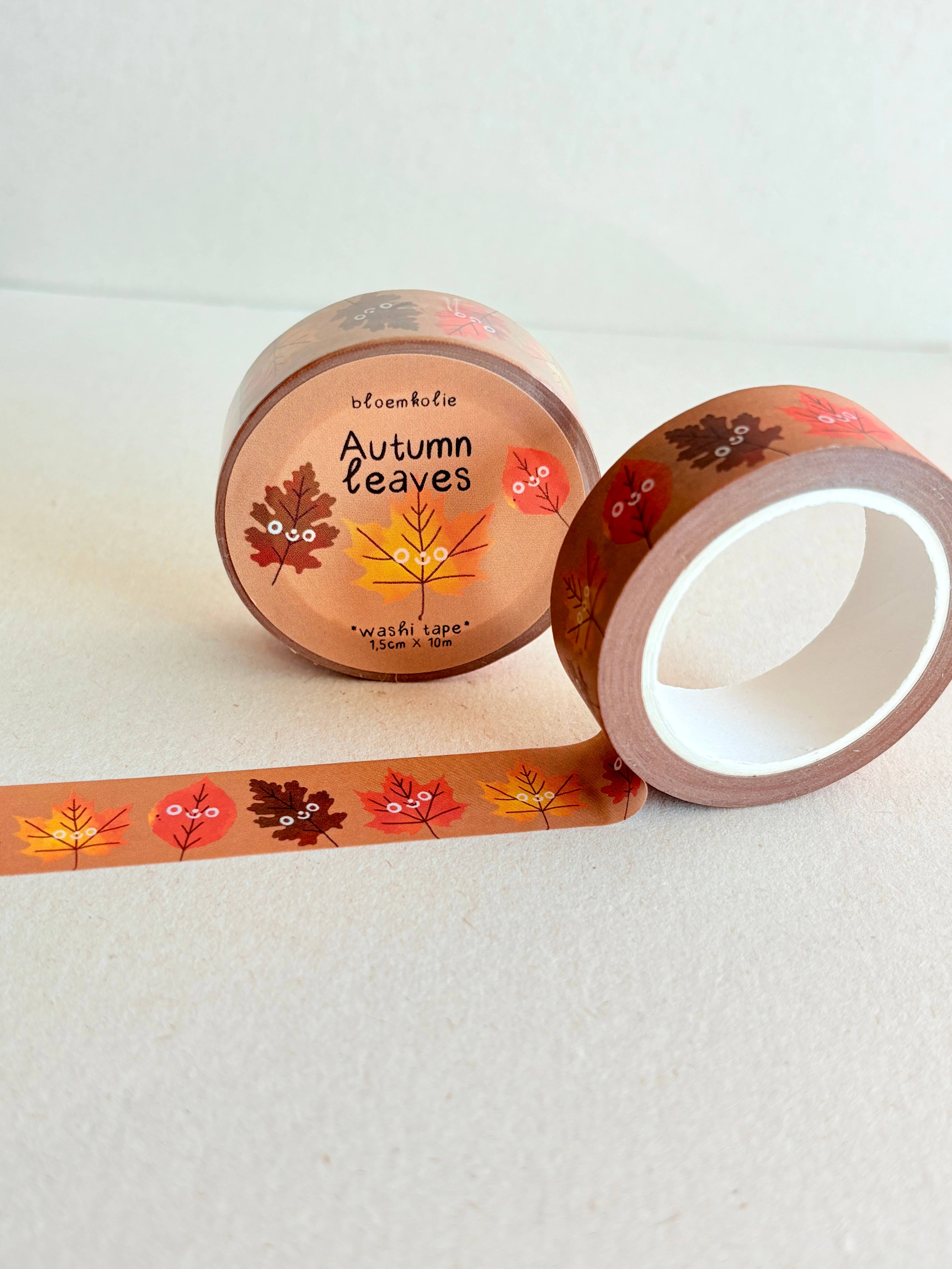 Bloemkolie - Wholesale Washi Tape - Autumn Leaves Washi Tape Cozy Kawaii Fall Stationery Deco2