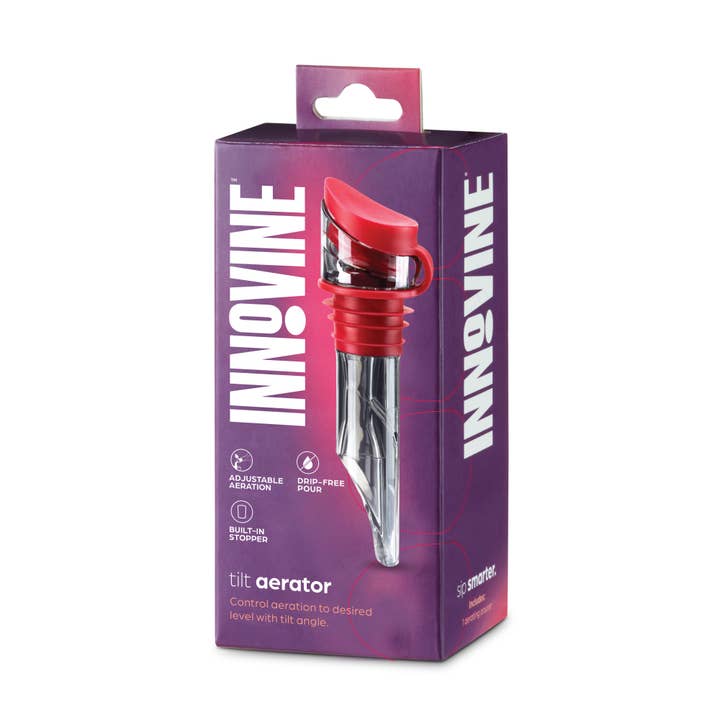 Innovine - Wholesale Liquor Dispenser - Tilt Aerator in Raspberry1