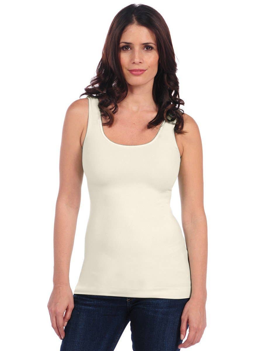 TINA Stephens Italy/Tees By Tina – Großhandel Tanktop – Damen – Nahtloser, glatter Tank (300ST)1