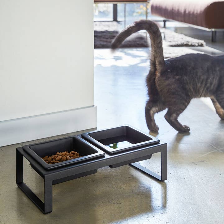 Yamazaki Home - Vente Gamelle – chat et chien - Bol à nourriture pour animaux de compagnie Tower —7