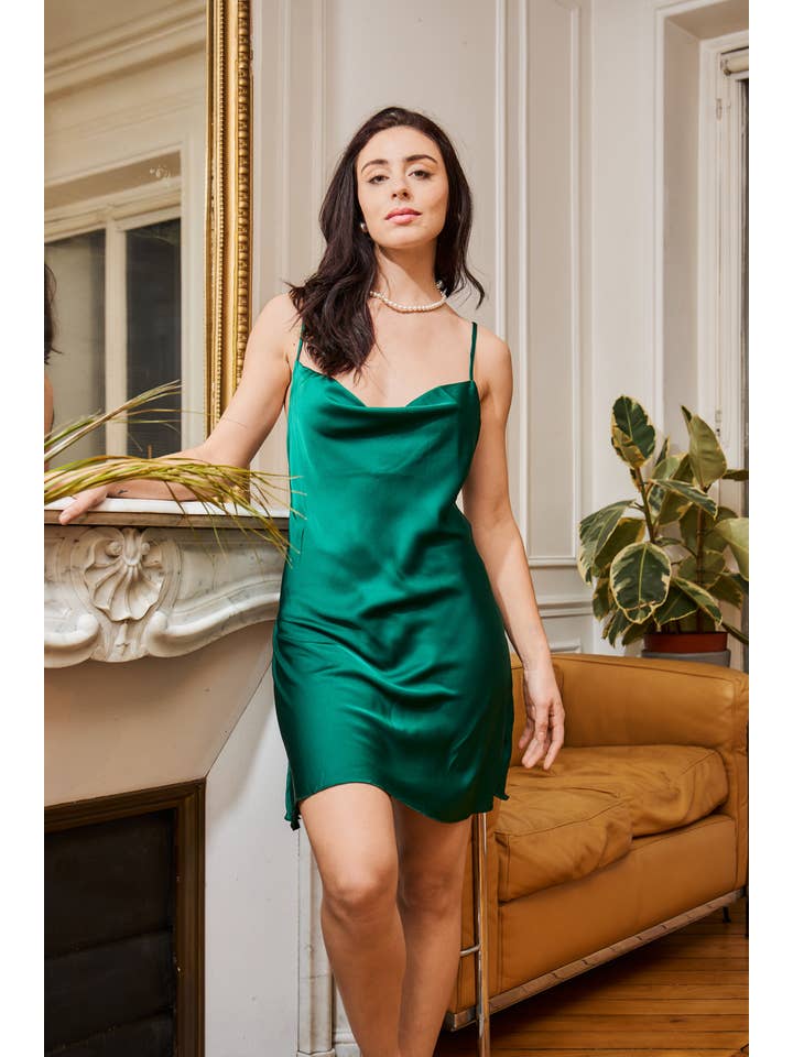 SUNTEX - Wholesale Chemise - Women's - Long satin tank nightgown / Youth