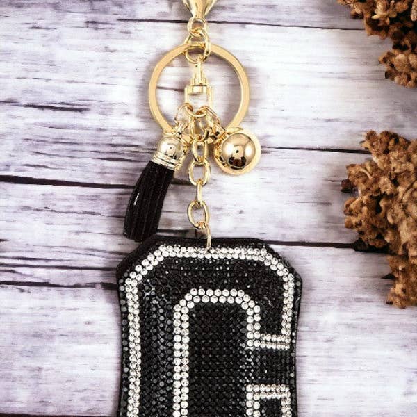 Andrea Bijoux - Vente Porte-clés – femme - PORTE-CLÉS C ORNÉ DE STRASS