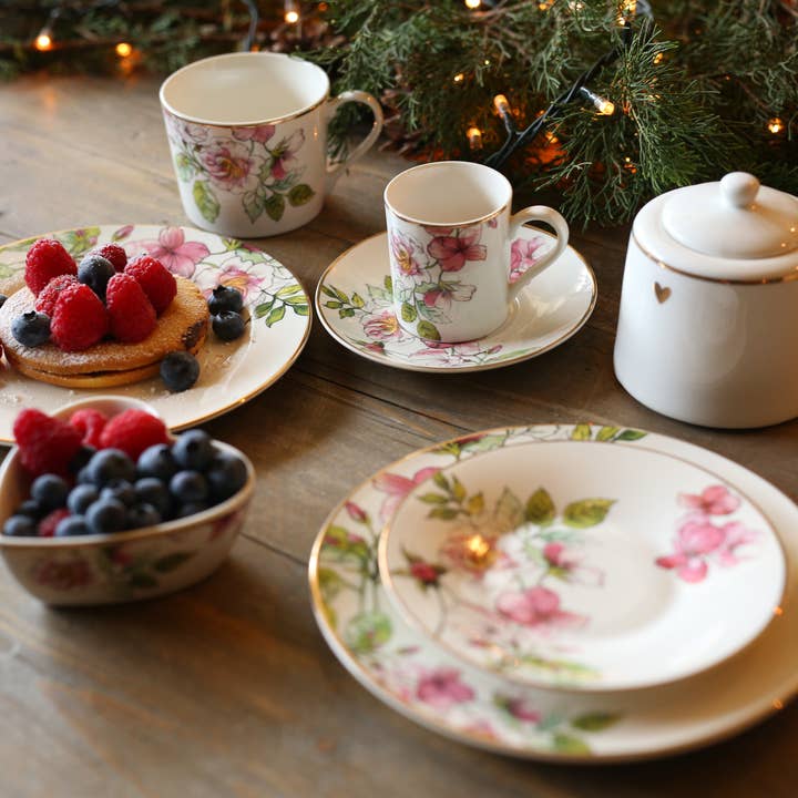 Luxe Lodge - Wholesale Coffee/Tea Cup - Espresso coffee cup with plate, gold rim2