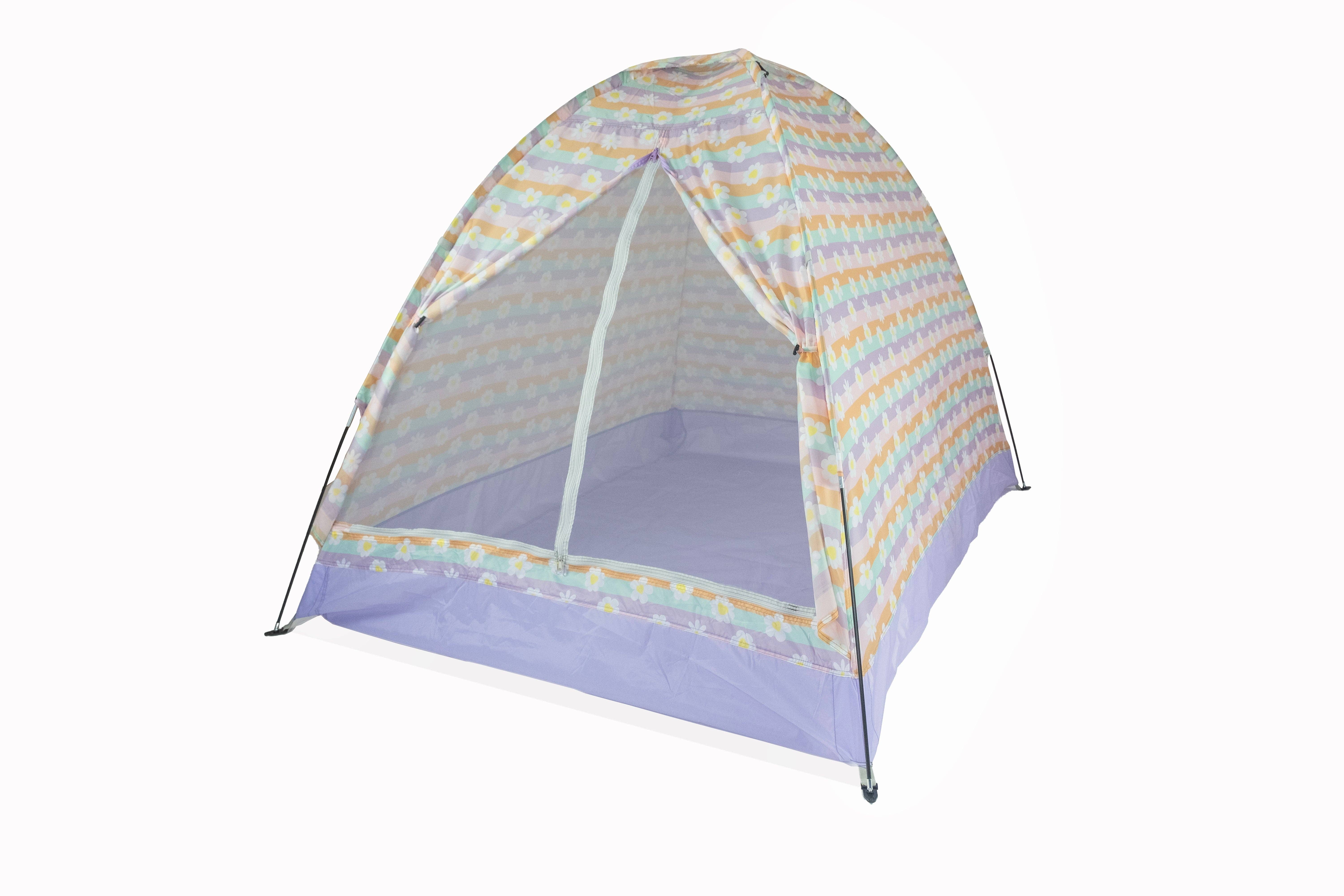 Mimish - Wholesale Tent - Kids - Indoor/Outdoor Camping Play Tent - Happy Daisy Stripes1