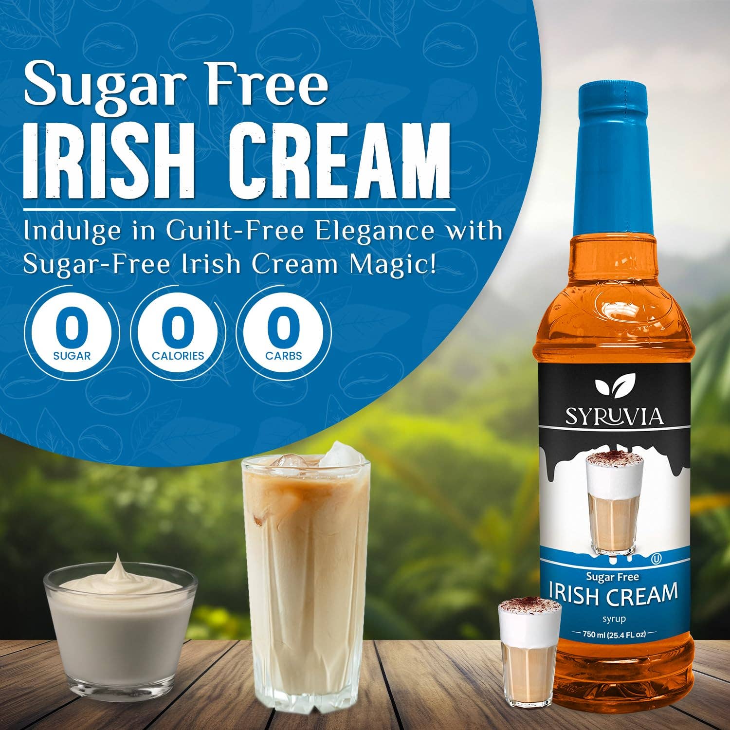 Syruvia - Wholesale Flavored Syrup - Sugar-Free Irish Cream Syrup2