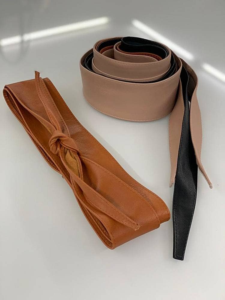 Chenson & Gorett - Wholesale Riem - Dames - Leren sjerp ceintuur voor dames in grote maten6