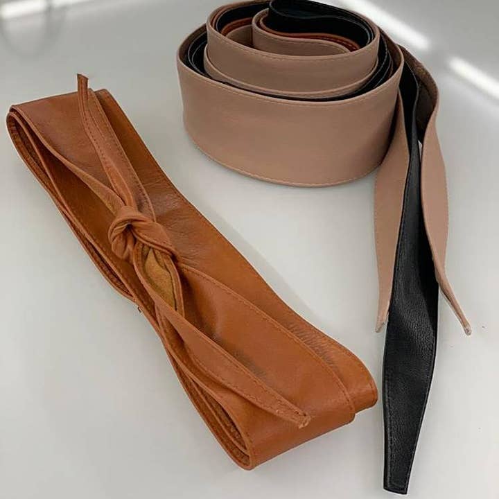 Chenson & Gorett - Wholesale Belt – Women's - Sash leather belt for women large sizes6