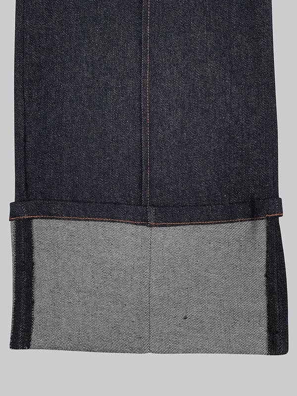 DEEP BLUE High Waist Straight Contrast Split Jean Pants for wholesale on Faire15