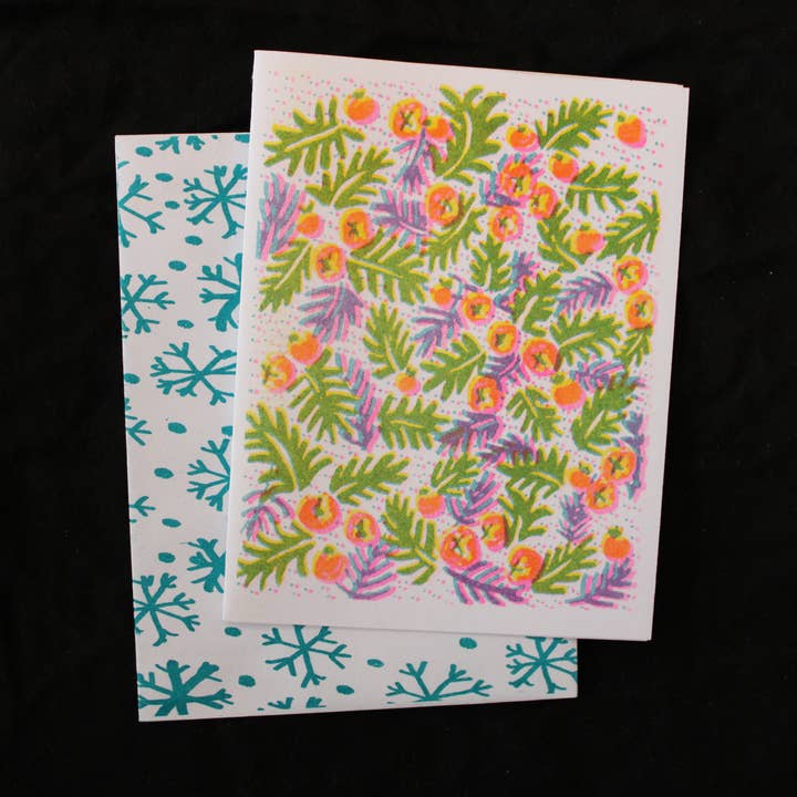 Winter Berry Card for wholesale by Looky Here