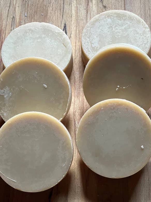 Jabón de afeitar de pachulí y hierbabuena para venta al por mayor de Laurel Mountain Soaps