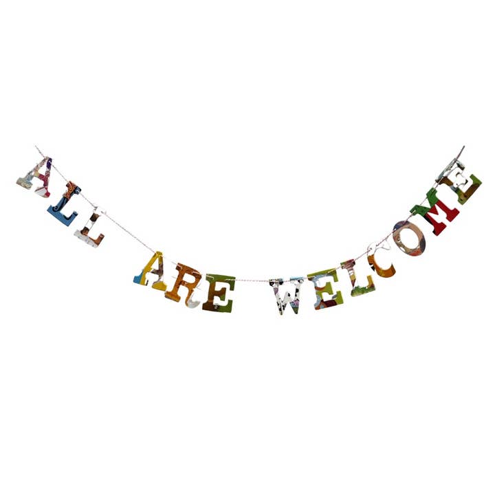 Grinaldas de Frases - TODOS SÃO BEM-VINDOS por atacado de Attic Journals