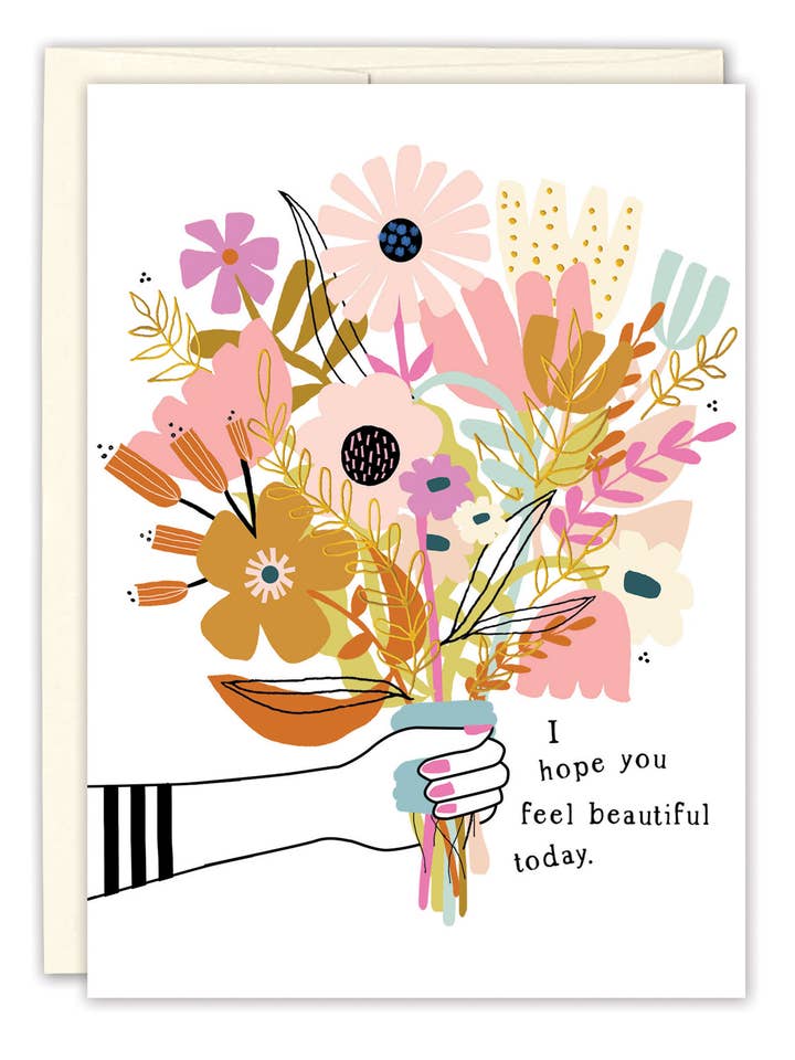 Carte d'anniversaire Hope You Feel Beautiful Bouquet pour la vente par Biely & Shoaf