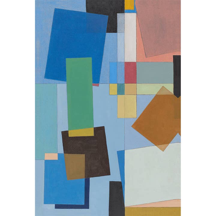 „Colour Play Blue“ von Tory Burke
-Kunstdruck auf Leinwand für den Großhandel von STUDIO ELWOOD