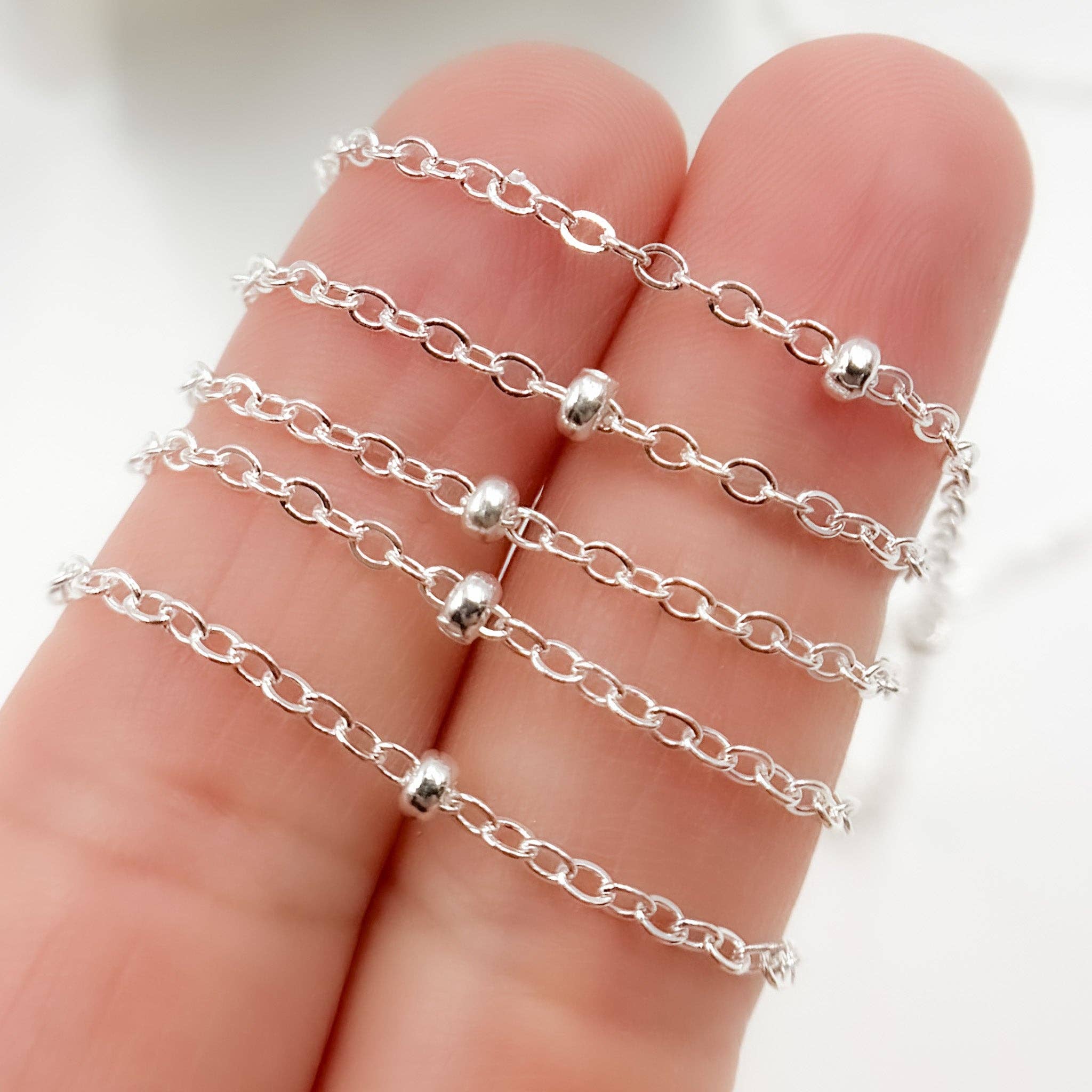 Jewels & Chains - Wholesale Link & Chain Necklace - 1381SS. Sterling Silver Satellite Chain3