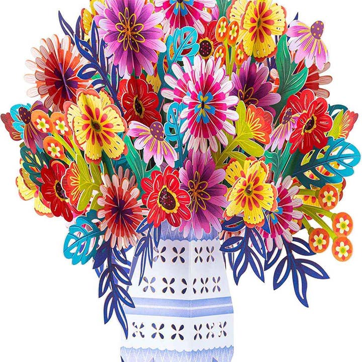 HugePop Exotica blomsterbuket dukker op med aftagelige blomster for engroshandel hos Paper Love