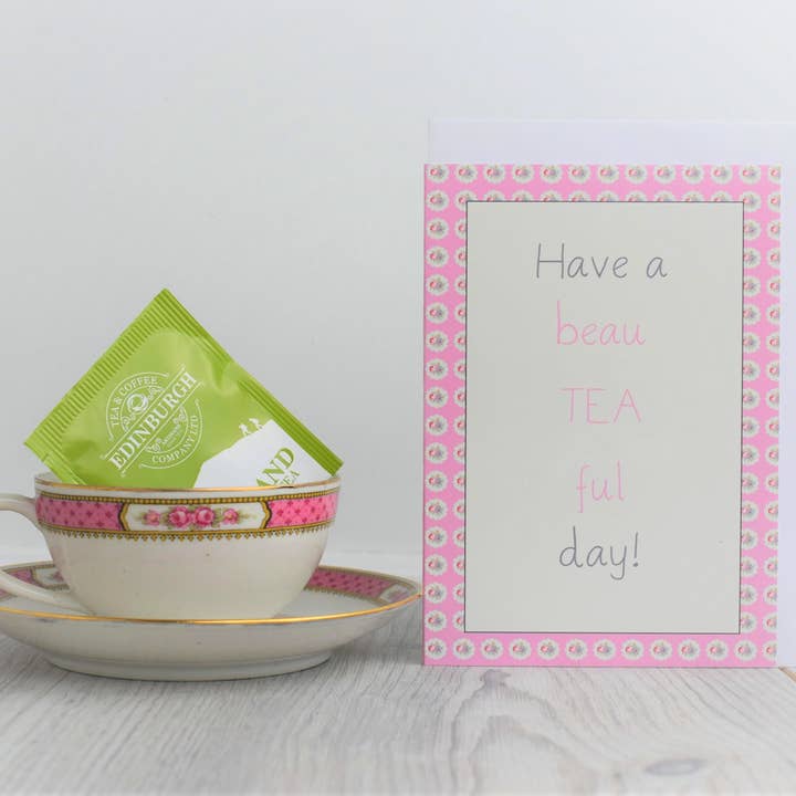 Theezakje Wenskaart - TEA-014 voor wholesale door Smith & Ross Designs