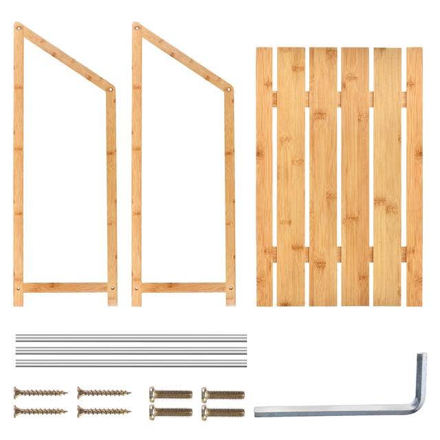 ToiletTree Products - Wholesale Drying Rack - 3-Tier Bamboo Rust-Proof Shirt Towel Bathroom Drying Rack8