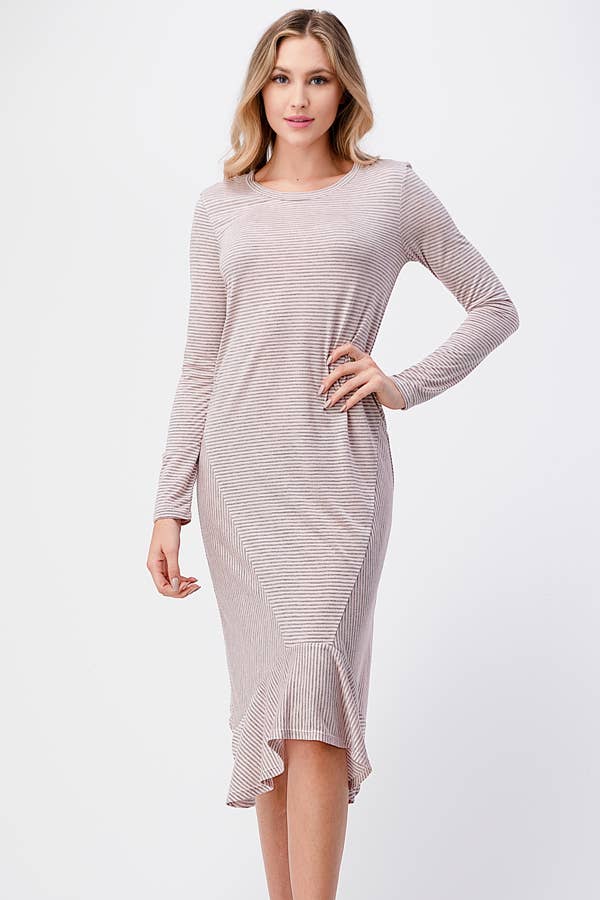 miroh - Wholesale Dress - Women's - Striped Midi Dress5