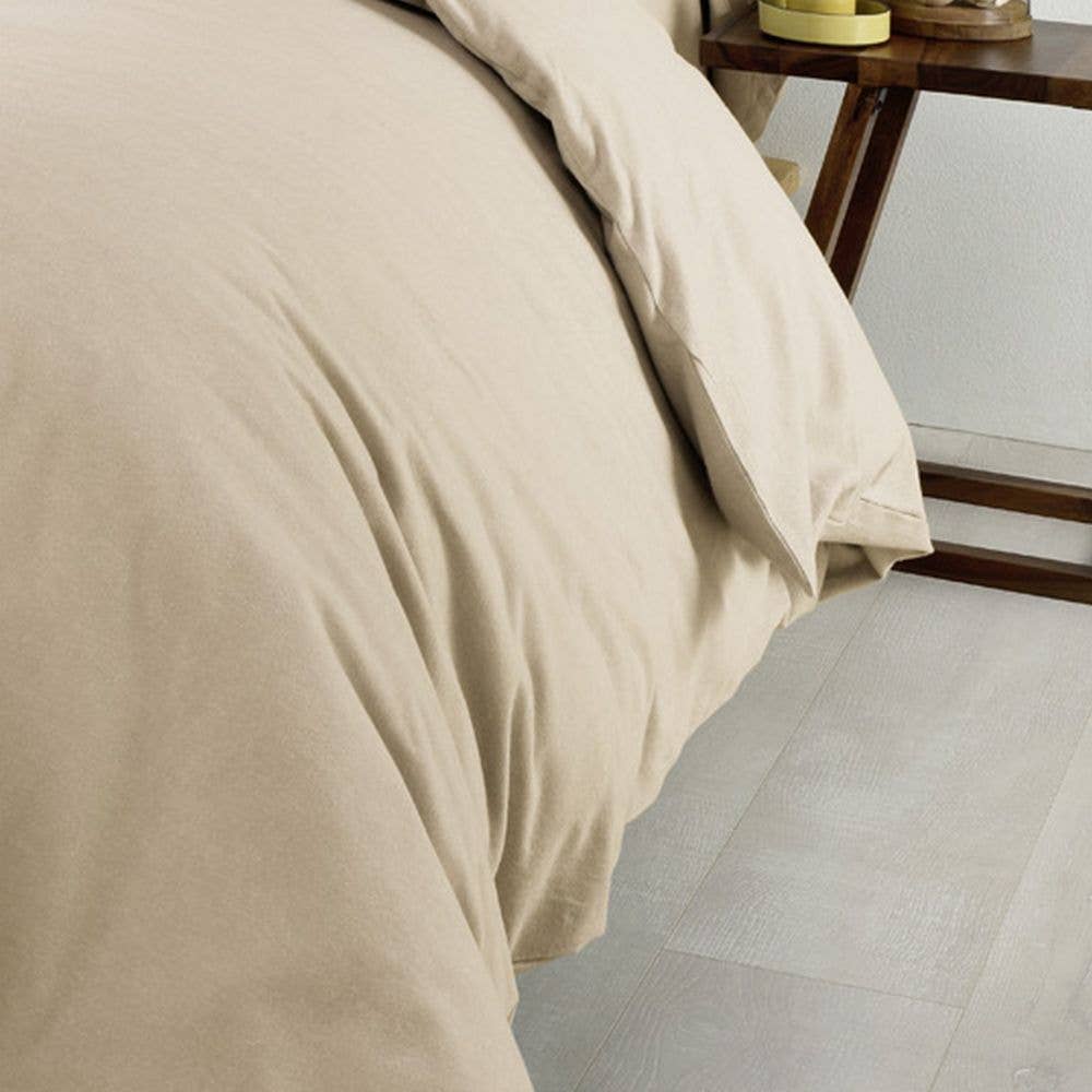 Housse De Rêve - Wholesale Duvet Cover - 220x240 Cotton Flannel Duvet Cover Sand1