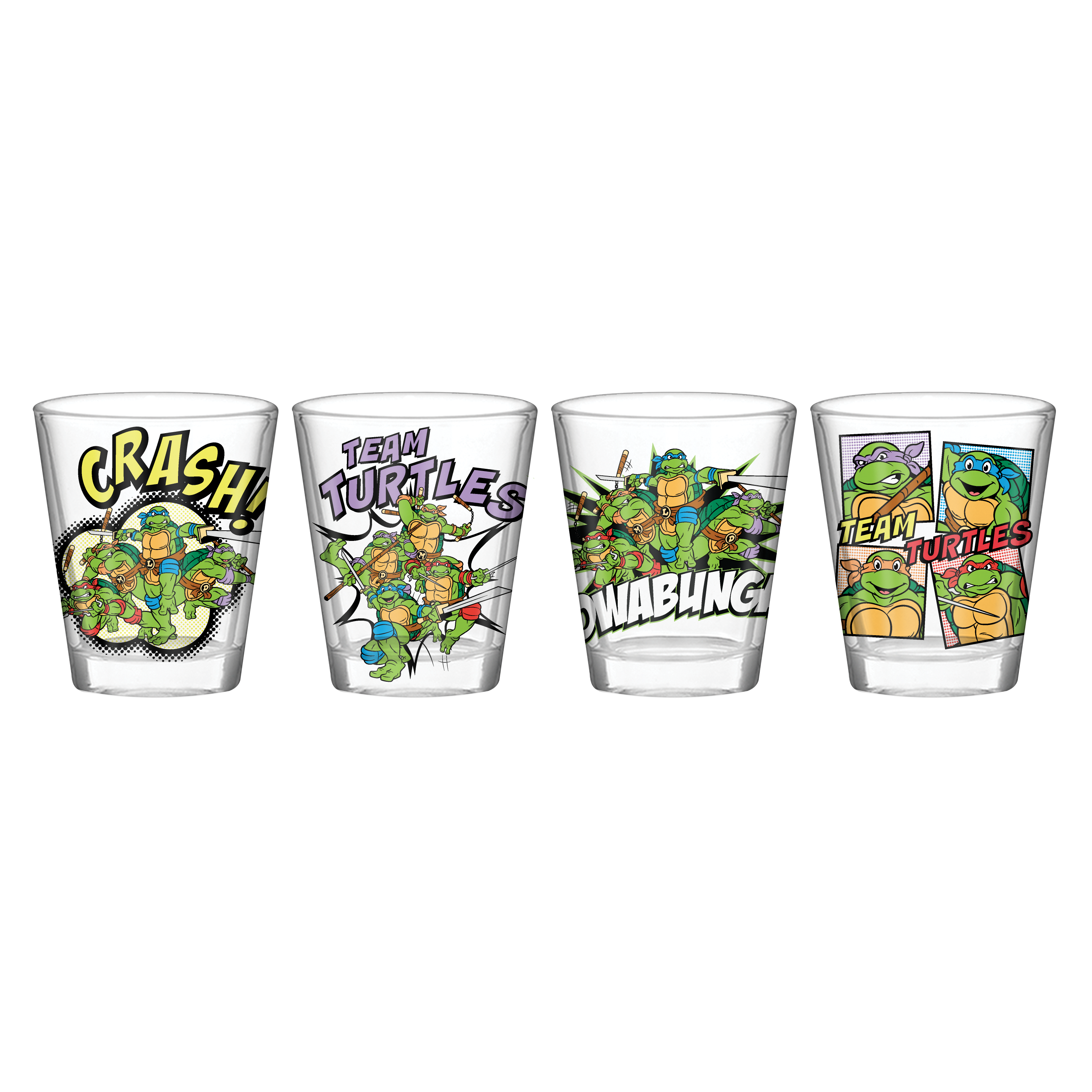 Silver Buffalo - Wholesale Drinking Glass/Cup - TMNT 4pc. 1.5oz. Mini Glass Set0