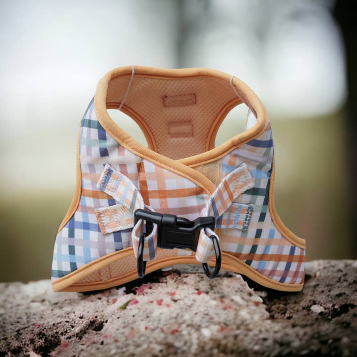 Dizzy Dog Collars - Wholesale Pet Harness - Dog - Step In Dog Harness: No Pull Harness | For XS to Medium Dogs & Cats | Vintage Gingham4