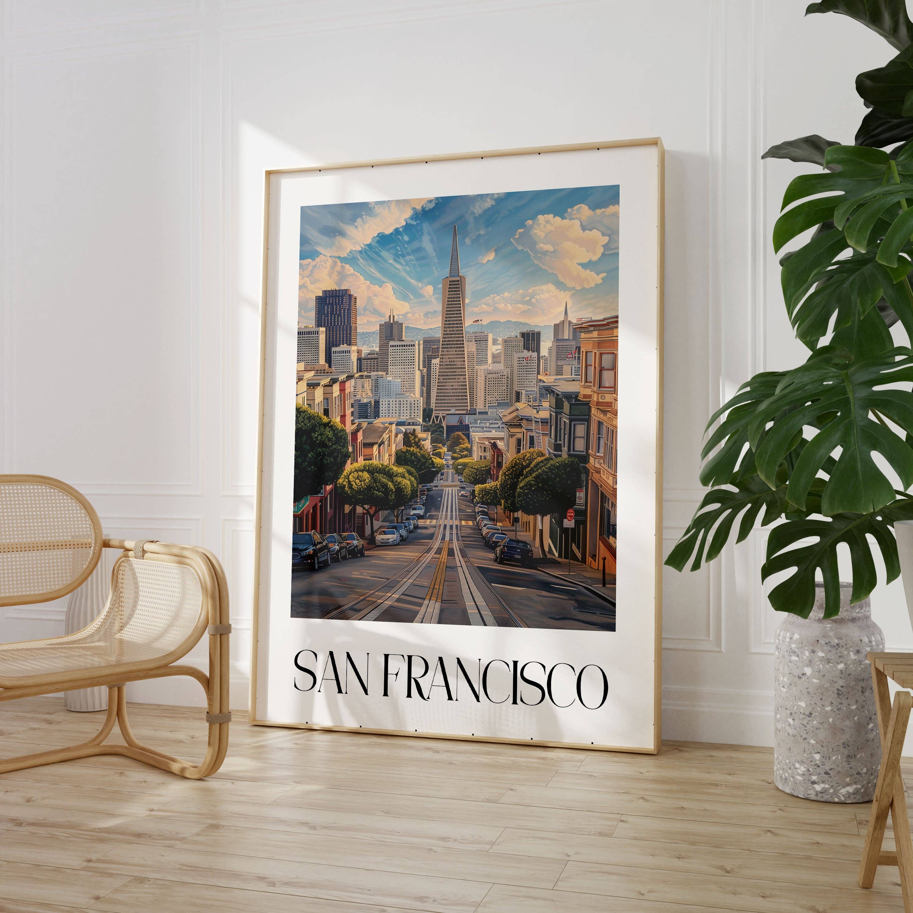 House of Binky – wholesale Art print – San Francisco Modern Travel Poster Print