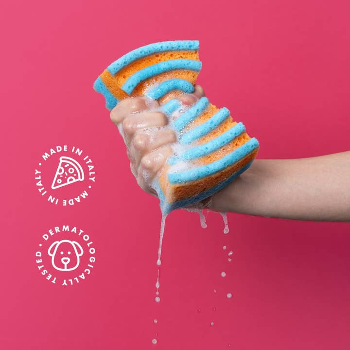 JAMPY - Wholesale Bath Pouf/Sponge - Mr. & Ms. Sponge Made in Italy Latex-free Hypoallergenic 2