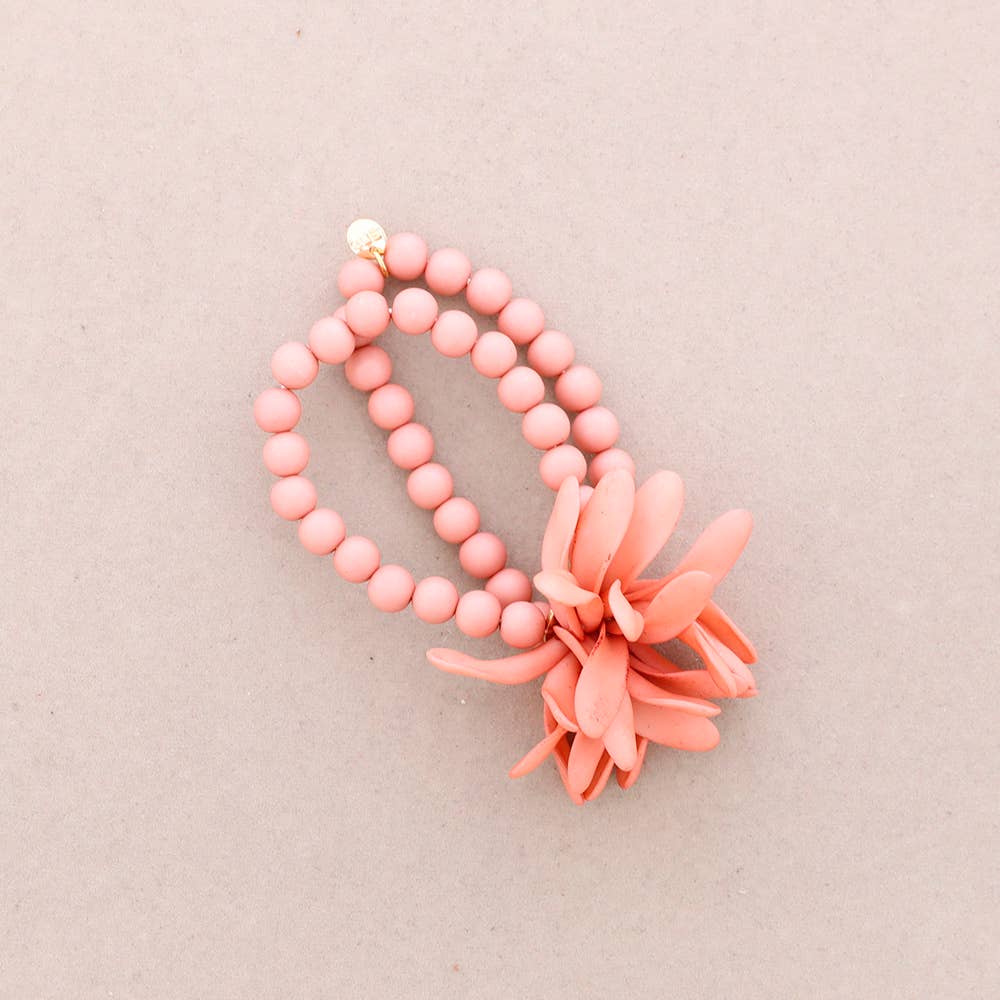 Sonata - Wholesale Beaded Bracelet - ELASTIC BRACELET RESIN FLOWER BEADS11