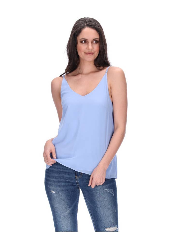 Augustine - Wholesale Tank top – Women′s - Hadley Singlet Cornflower Blue1