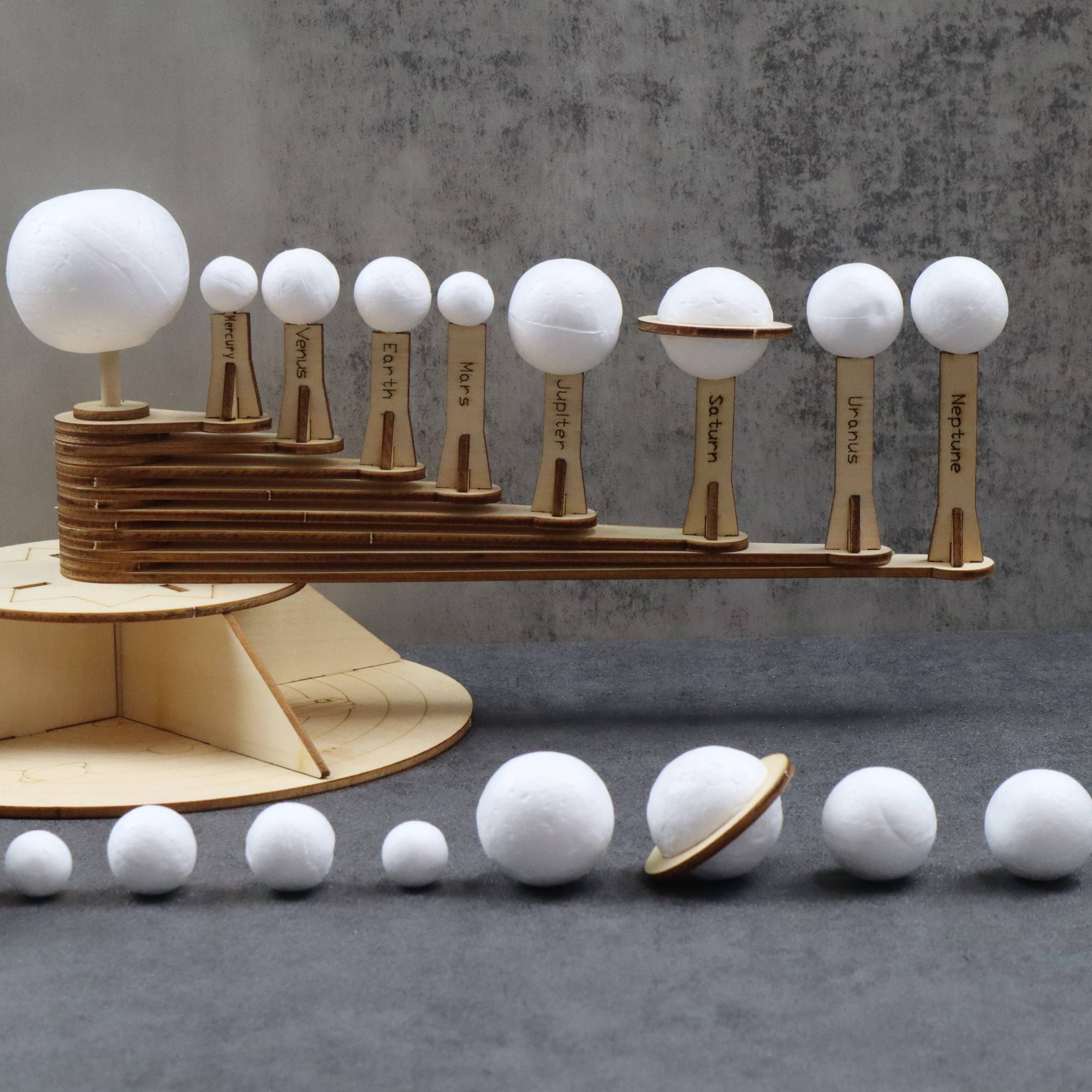 Kitsville – Großhandel Bastelset – Kinder – Bastelset zum Sonnensystem-Modell, pädagogisches STEM-Spielzeug für Kinder5