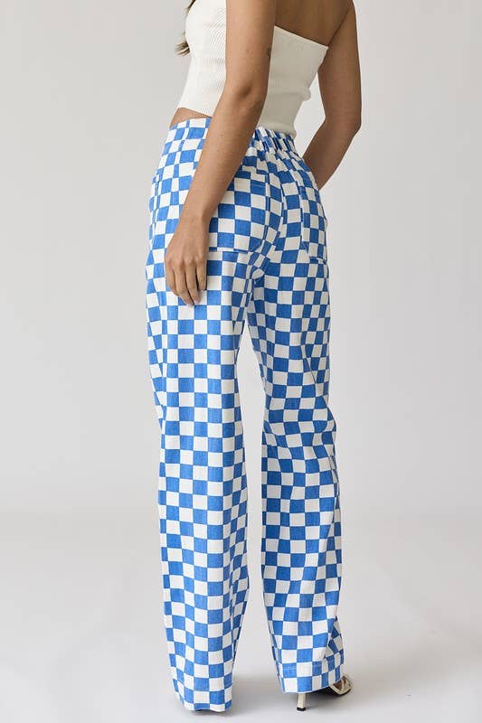 Papermoon - Wholesale Pants - Women's - PP16140-4 - Demi Checkered Bottoms w Elastic Band31