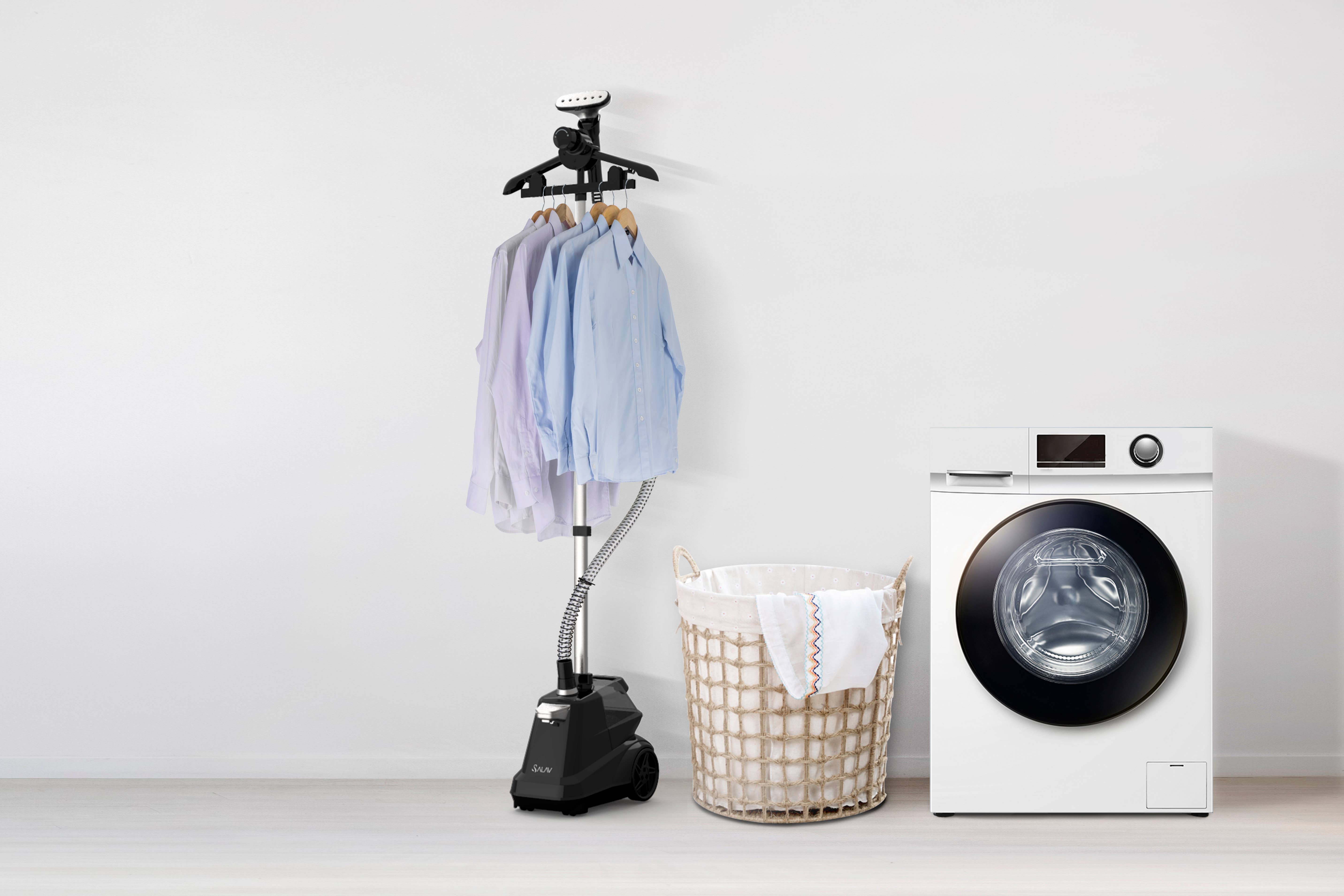 Salav-True & Tidy - Wholesale Steamer - Commercial Full-Size Garment Steamer w/ 3pc Descaler Packets21