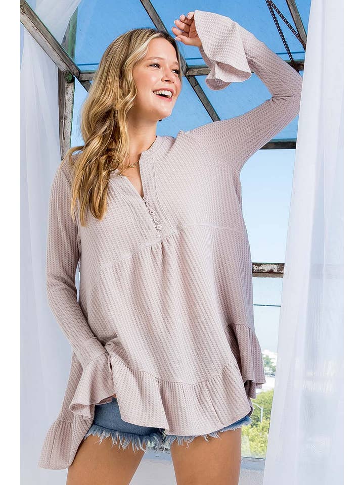Sweet Lovely by Jen - Wholesale Tunic - Women's - SW275 - Waffle Knit Flare Top21