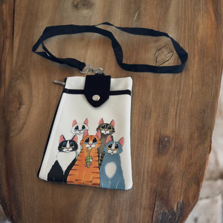 Travel Neck Wallet Passport Holder Cats and other Purchase Wholesale concealed purses. Free Returns & Net 60 Terms on Faire trending on Faire.