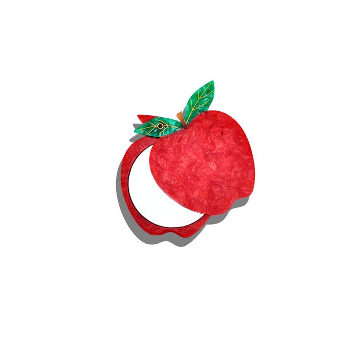 Solar Eclipse – wholesale Compact mirror – Hand-painted Apple Compact Mirror0