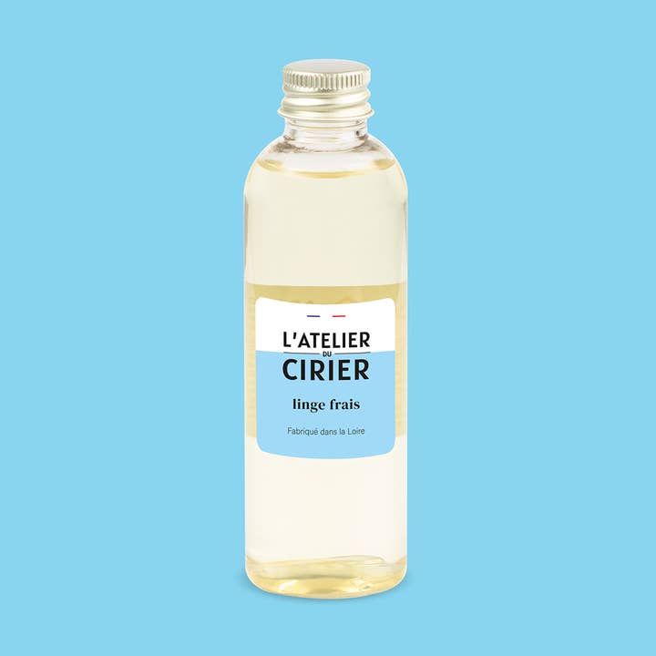 Fresh linen home fragrance refill for wholesale by L'atelier du Cirier