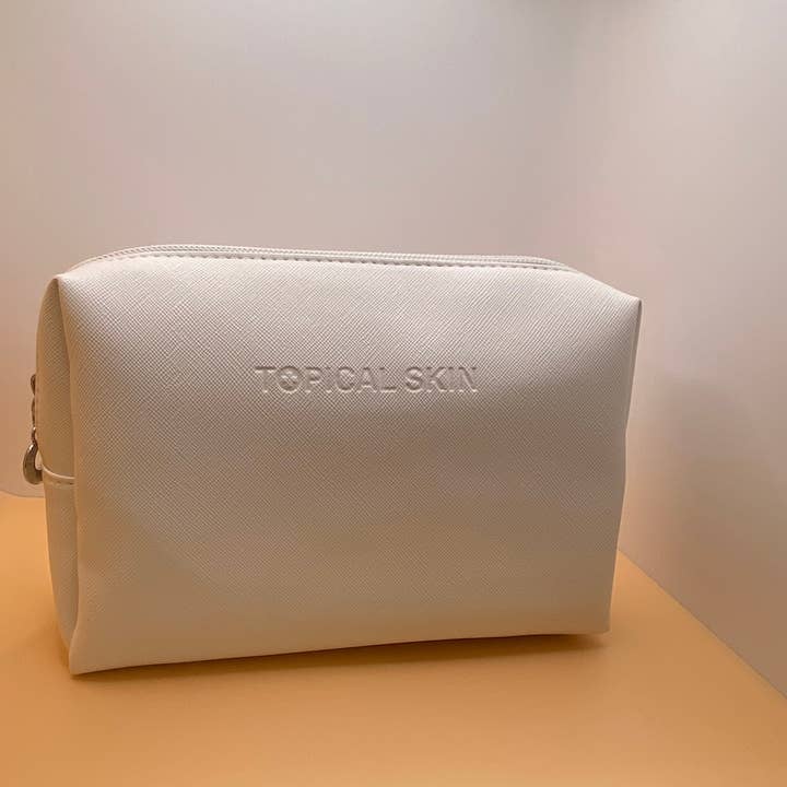 Topical Skin LLC - Wholesale Makeup/Cosmetic Bag - Vegan Saffiano Leather Classic Cosmetic Bag2