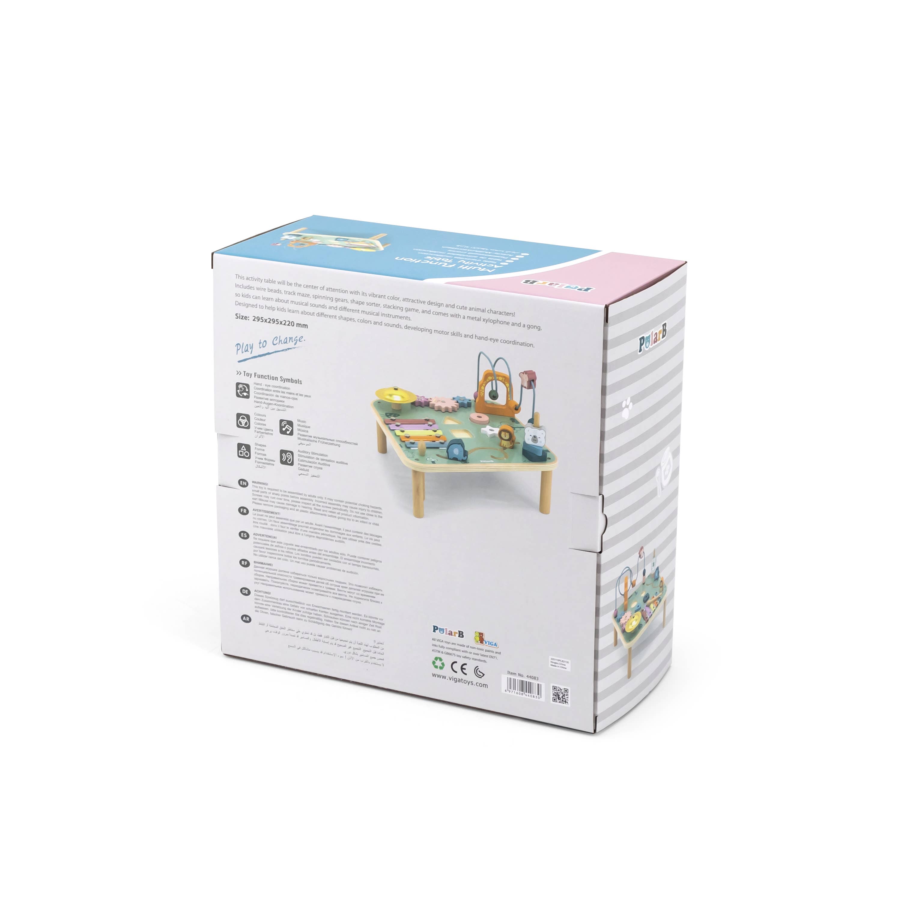 Trade Toys Limited - Wholesale Wood Toy - Kids - PolarB Multi Functional Activity Table4