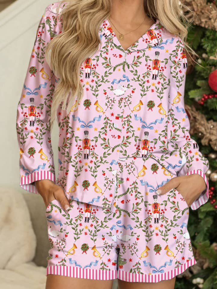 LDC Christmas Striped Long Sleeve Pajama Sets for wholesale by Little Daisy Closet